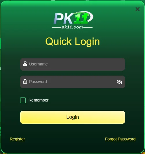 pk11 game login