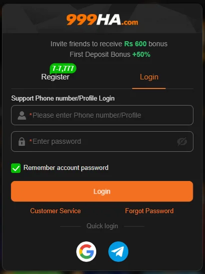 999HA Game APK Login